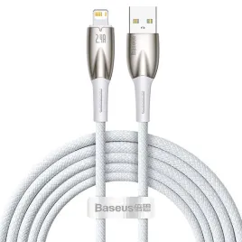 kabel-usb-do-lightning-baseus-glimmer-2-4a-2m-bialy