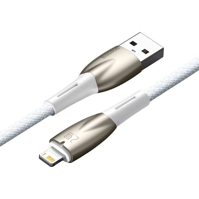 kabel-usb-do-lightning-baseus-glimmer-2-4a-2m-bialy
