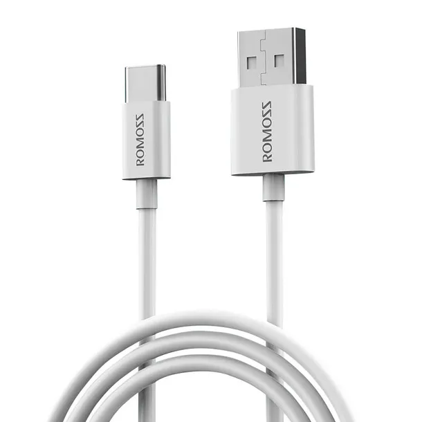 kabel-usb-do-usb-c-romoss-cb308-3a-1m-bialy