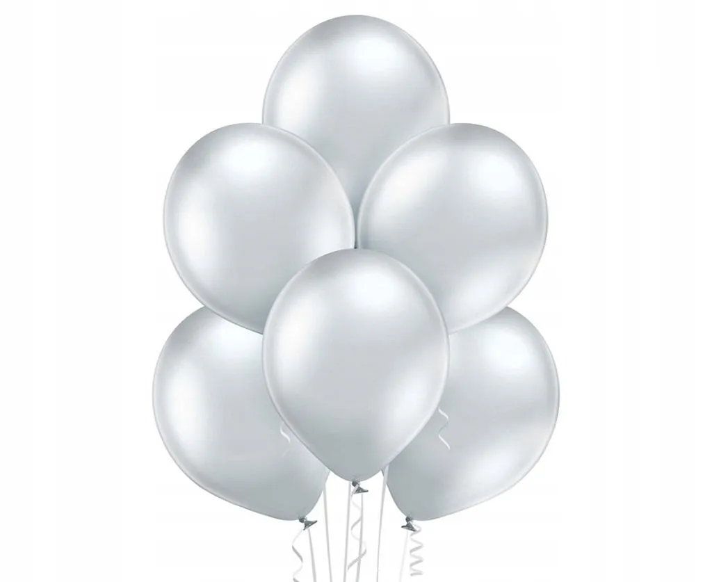 balony-glossy-silver-100szt