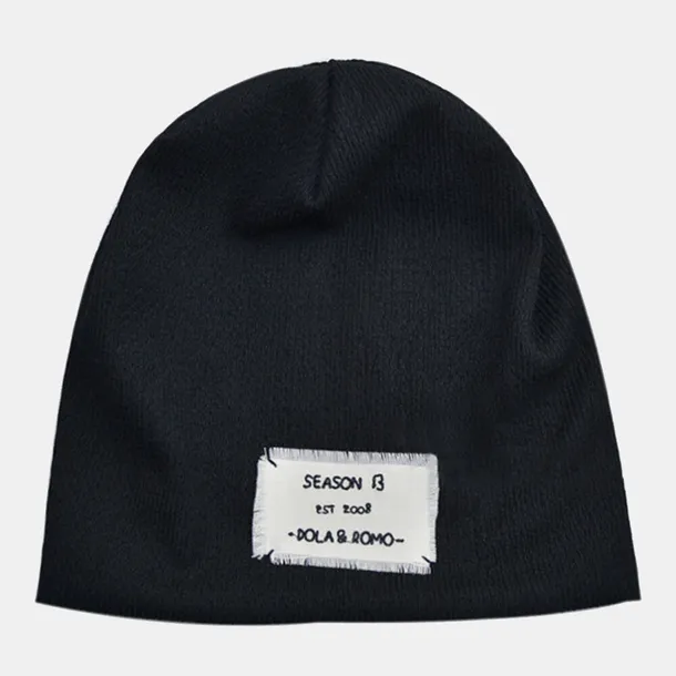 meska-czapka-beanie-solid-color-haft-letter-patch-stan-nowy