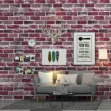 3d-modern-brick-pattern-non-woven-naklejka-scienna-stan-nowy