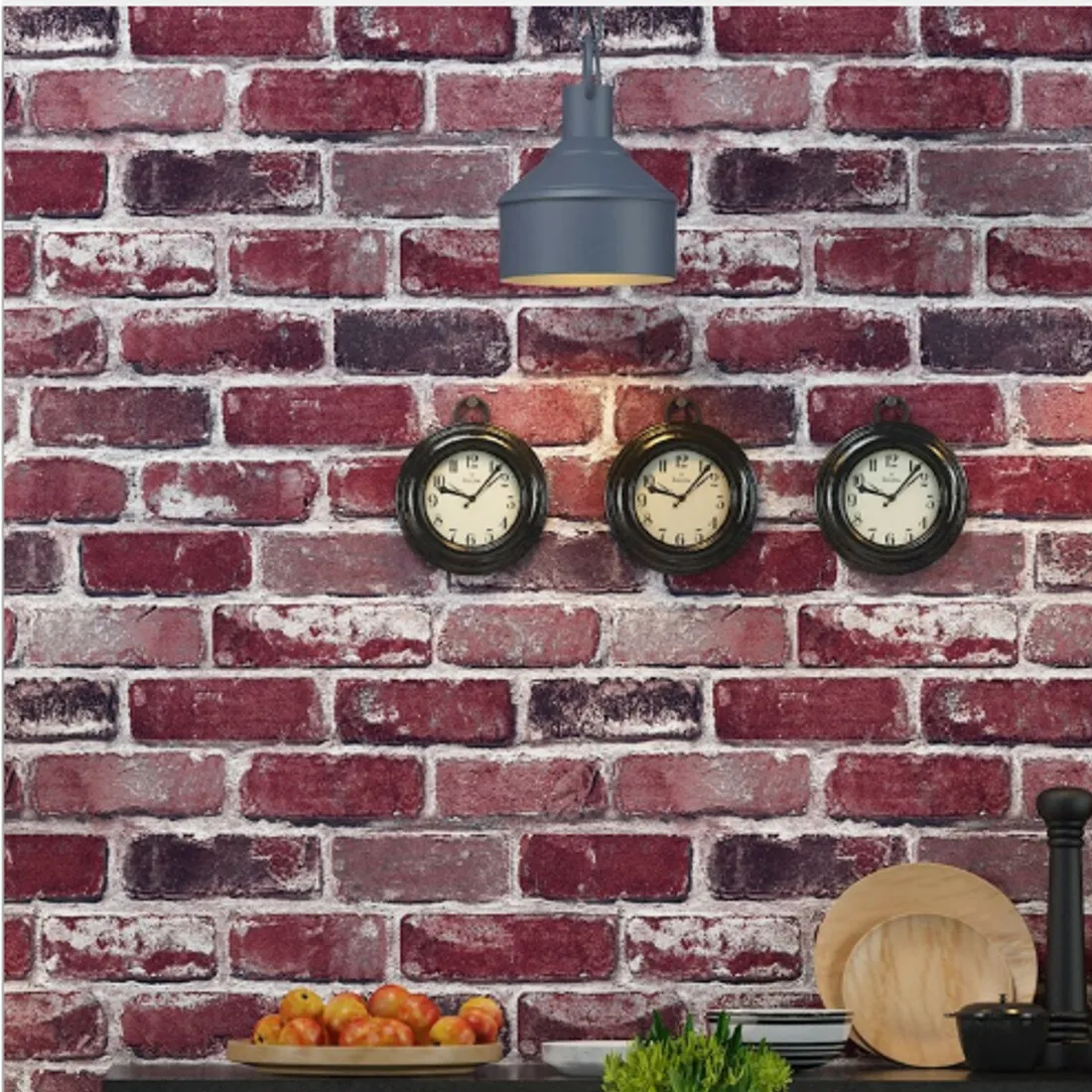 3d-modern-brick-pattern-non-woven-naklejka-scienna-stan-nowy