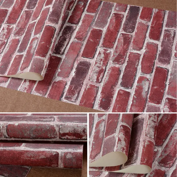 3d-modern-brick-pattern-non-woven-naklejka-scienna-stan-nowy