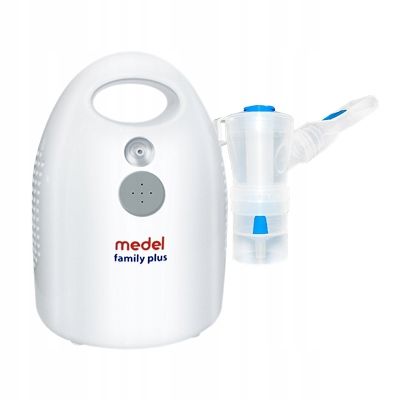 INHALATOR NEBULIZATOR DLA DZIECI MEDEL FAMILY PLUS + RHINO NA NOS ZATOKI