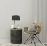 lampa-e27-czarna-chrom-stan-nowy