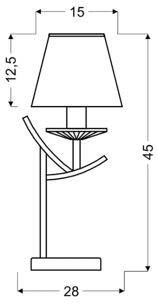 lampa-e14-chrom-h-45-dlugosc-wysokosc-0-cm