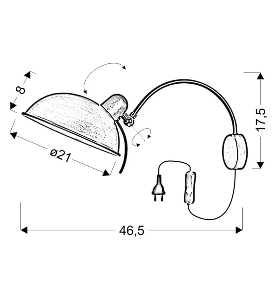 lampa-kinkiet-e14-patyna-stan-nowy