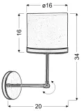 lampa-kinkiet-e14-chrom-abazur-plotno-skora-stan-nowy