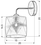 lampa-kinkiet-e27-chrom-stan-nowy