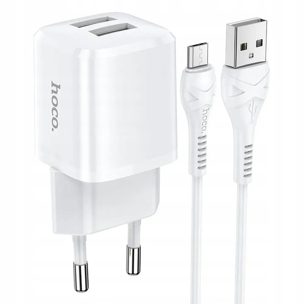 hoco-ladowarka-2xusb-kabel-do-micro-24a-n8-stan-nowy
