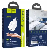 hoco-ladowarka-2xusb-kabel-do-micro-24a-n8-stan-nowy-przewod-w-zestawie-tak