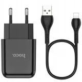 hoco-ladowarka-usb-kabel-do-lightning-2a-n2-kolor-czarny