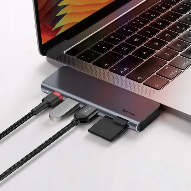 baseus-hub-usb-c-na-2x-usb3-0-tf-sd-usb-c-pd-kod-producenta-cahub-k0g-stan-nowy