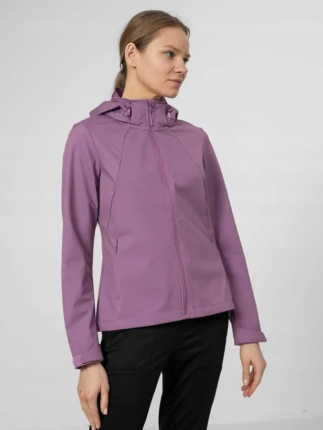 kurtka-damska-4f-softshell-termoaktywna-s-rekaw-dlugi-rekaw