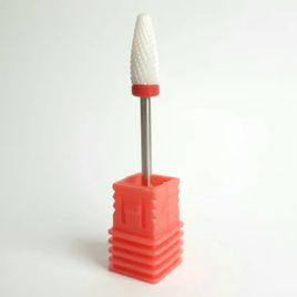 Zdjęcie produktu Frez ceramiczny manicure i pedicure stożek zaokrąglony delikatny czerwony A