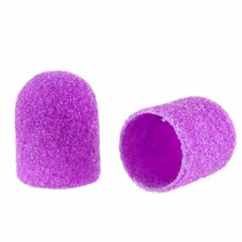 Zdjęcie produktu Kapturek kapturki ścierne do pedicure Fabric PODO Purple Fioletowy 13mm gra