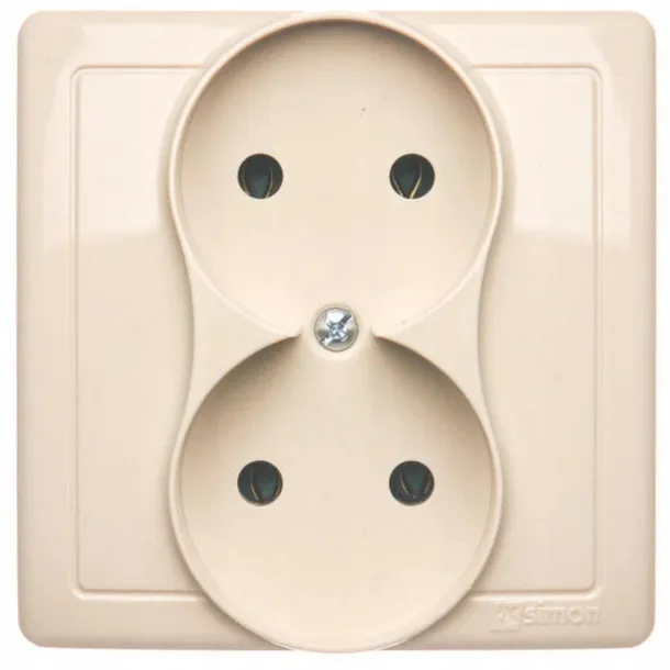 simon-basic-gniazdo-podwojne-z-ramka-bezowy-230v