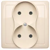 simon-basic-gniazdo-podwojne-z-ramka-bezowy-230v