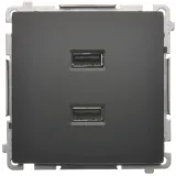 simon-basic-ladowarka-2-x-usb-grafitowy-mat-230v