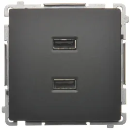 simon-basic-ladowarka-2-x-usb-grafitowy-mat-230v