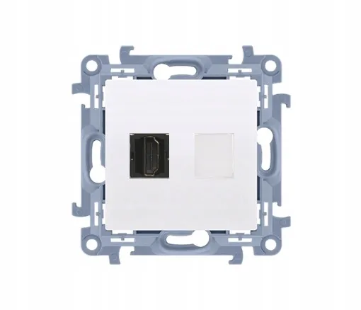 simon-10-gniazdo-hdmi-pojedyncze-bialy