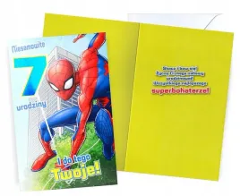 karnet-urodziny-7-spider-man