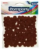 pompony-brazowe-10mm-100szt
