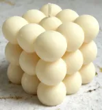 swieca-bubble-pomarancza-wolnostojaca-soja-ecru-stan-nowy