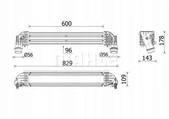 mahle-intercooler-ci624000p-stan-nowy