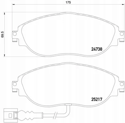 brembo-klocki-ham-przod-p85131x-stan-nowy