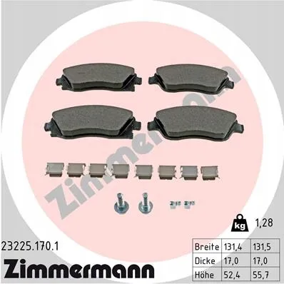 zimmermann-tarcze-std-klocki-std-przod-opel-stan-nowy