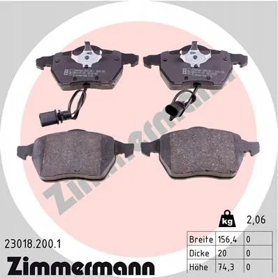 zimmermann-klocki-ham-przod-audi-a4-stan-nowy