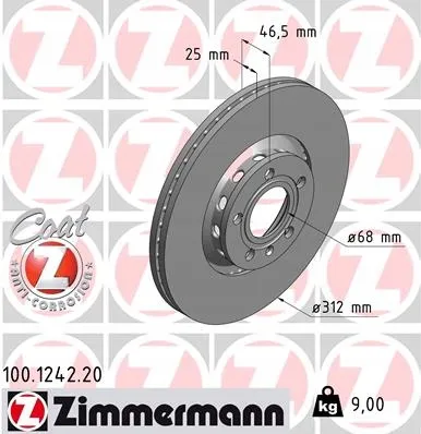 zimmermann-tarcze-std-klocki-std-przod-skoda-stan-nowy