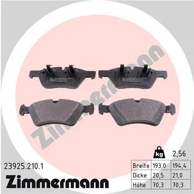 zimmermann-tarcze-std-klocki-std-przod-merc-stan-nowy