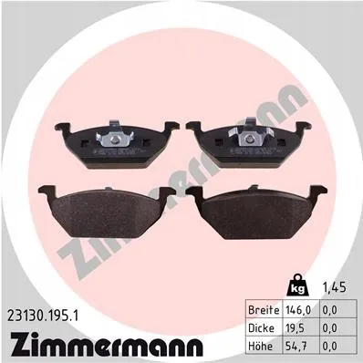 zimmermann-klocki-ham-przod-vw-golf-stan-nowy