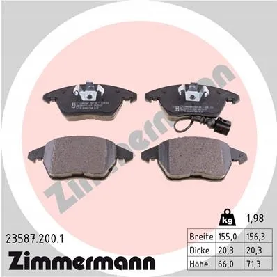 zimmermann-klocki-ham-przod-vw-golf-stan-nowy