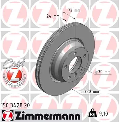 zimmermann-tarcza-ham-przod-bmw-3-stan-nowy