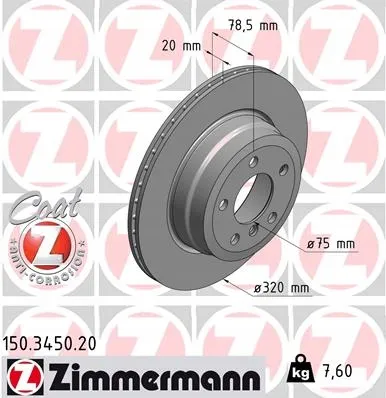 zimmermann-tarcze-std-klocki-std-tyl-bmw-stan-nowy