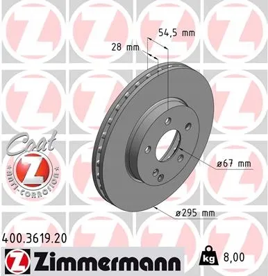 zimmermann-tarcze-std-klocki-std-przod-tyl-merc-stan-nowy