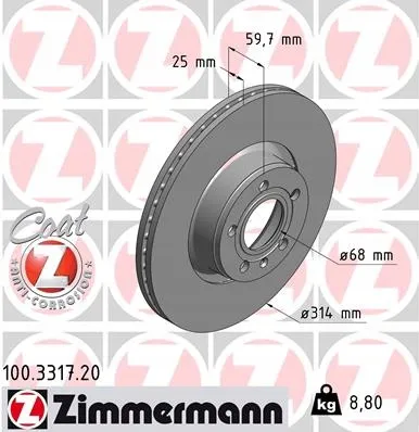 zimmermann-tarcze-std-klocki-std-przod-audi-stan-nowy