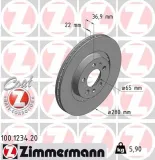 zimmermann-tarcza-ham-przod-vw-golf-stan-nowy