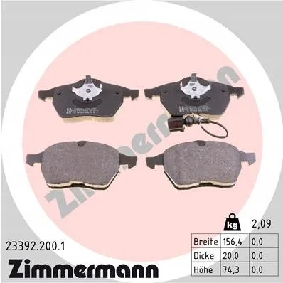 zimmermann-klocki-ham-przod-vw-golf-stan-nowy