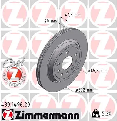 zimmermann-tarcze-std-klocki-std-przod-tyl-opel-producent-czesci-zimmermann