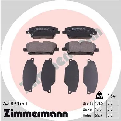zimmermann-tarcze-std-klocki-std-przod-honda-stan-nowy