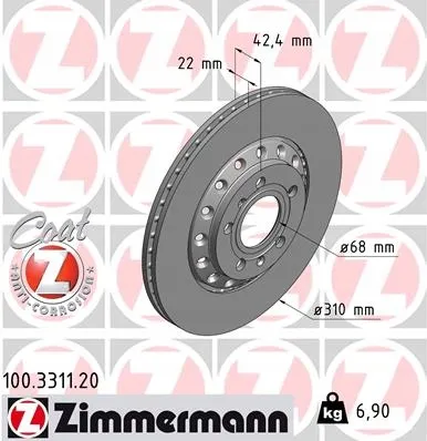zimmermann-tarcze-klocki-tyl-audi-a8-d3-4e-stan-nowy
