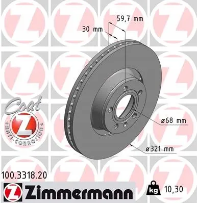 zimmermann-tarcze-std-klocki-std-przod-audi-stan-nowy