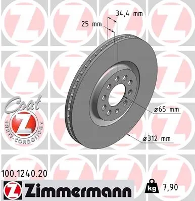 zimmermann-tarcze-std-klocki-std-przod-vw-stan-nowy