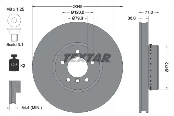 textar-tarcze-klocki-przod-bmw-5-e60-e61-348mm-stan-nowy