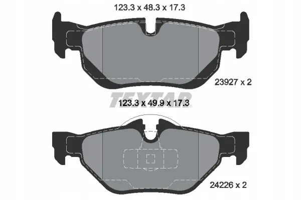 textar-klocki-tyl-bmw-1-3-e81-e90-e91-e92-x1-e84-stan-nowy